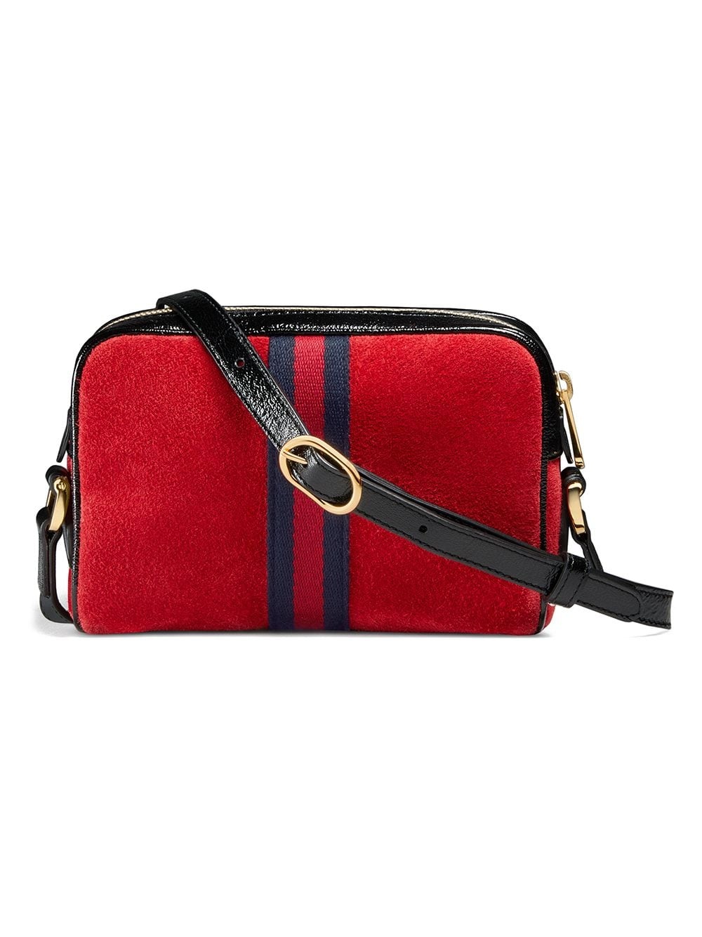 red Ophidia suede mini bag - 2