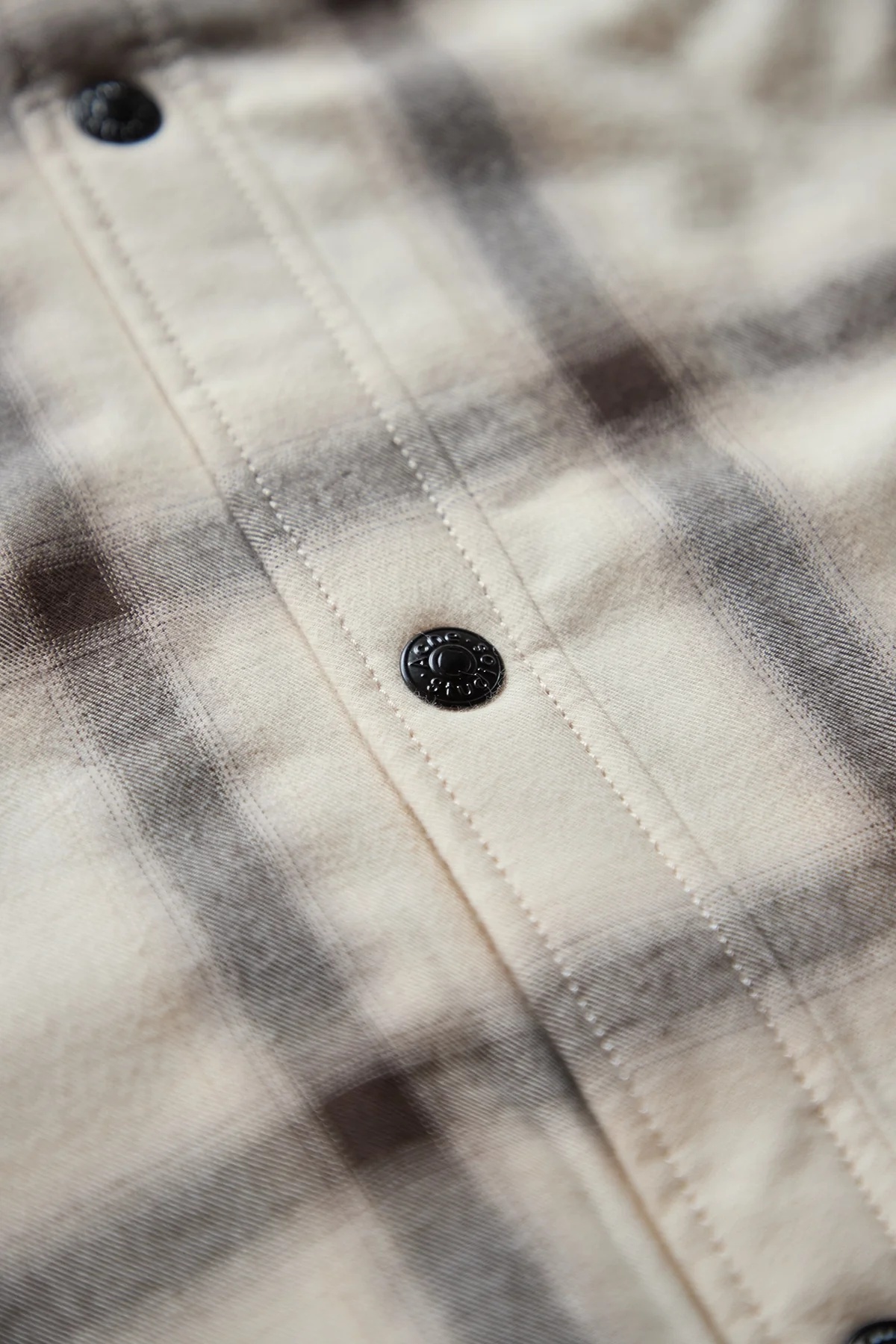Acne Studios Flannel Check Shirt Jacket Beige/Multi - 3