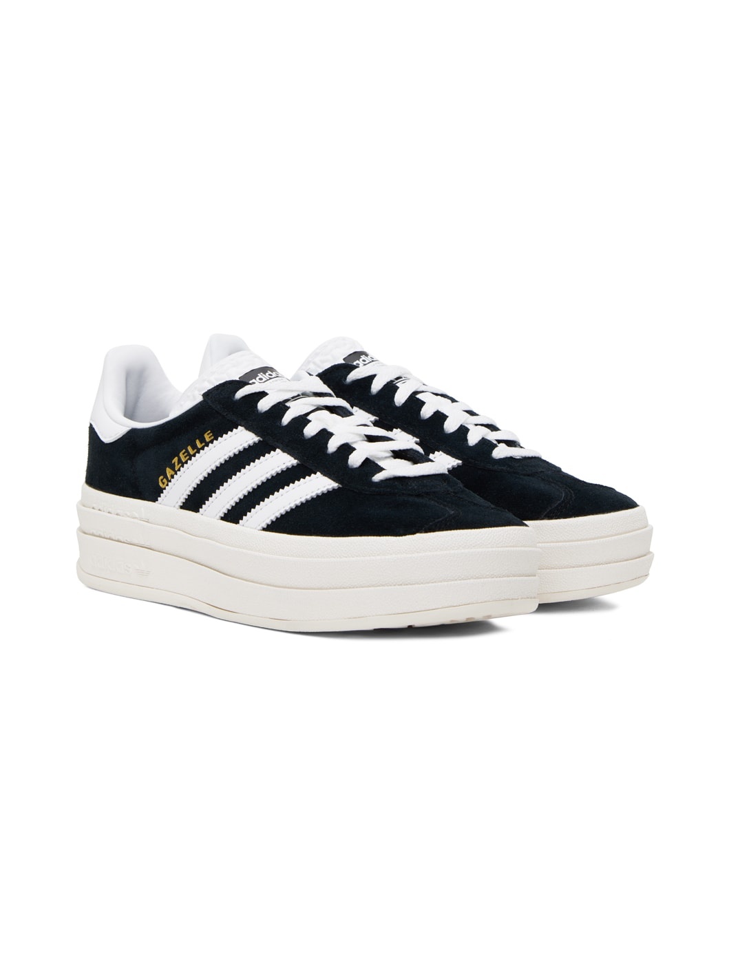 Black Gazelle Bold Sneakers - 4