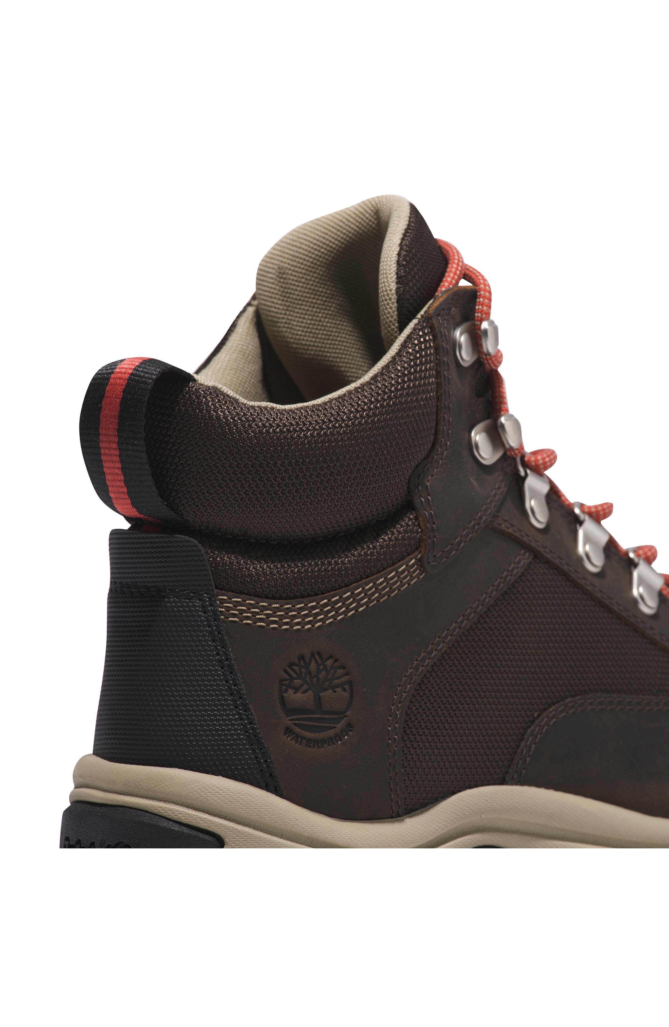 Timberland Ledge Mid Waterproof Hiking Boot in Chocolate Brown at Nordstrom - 6