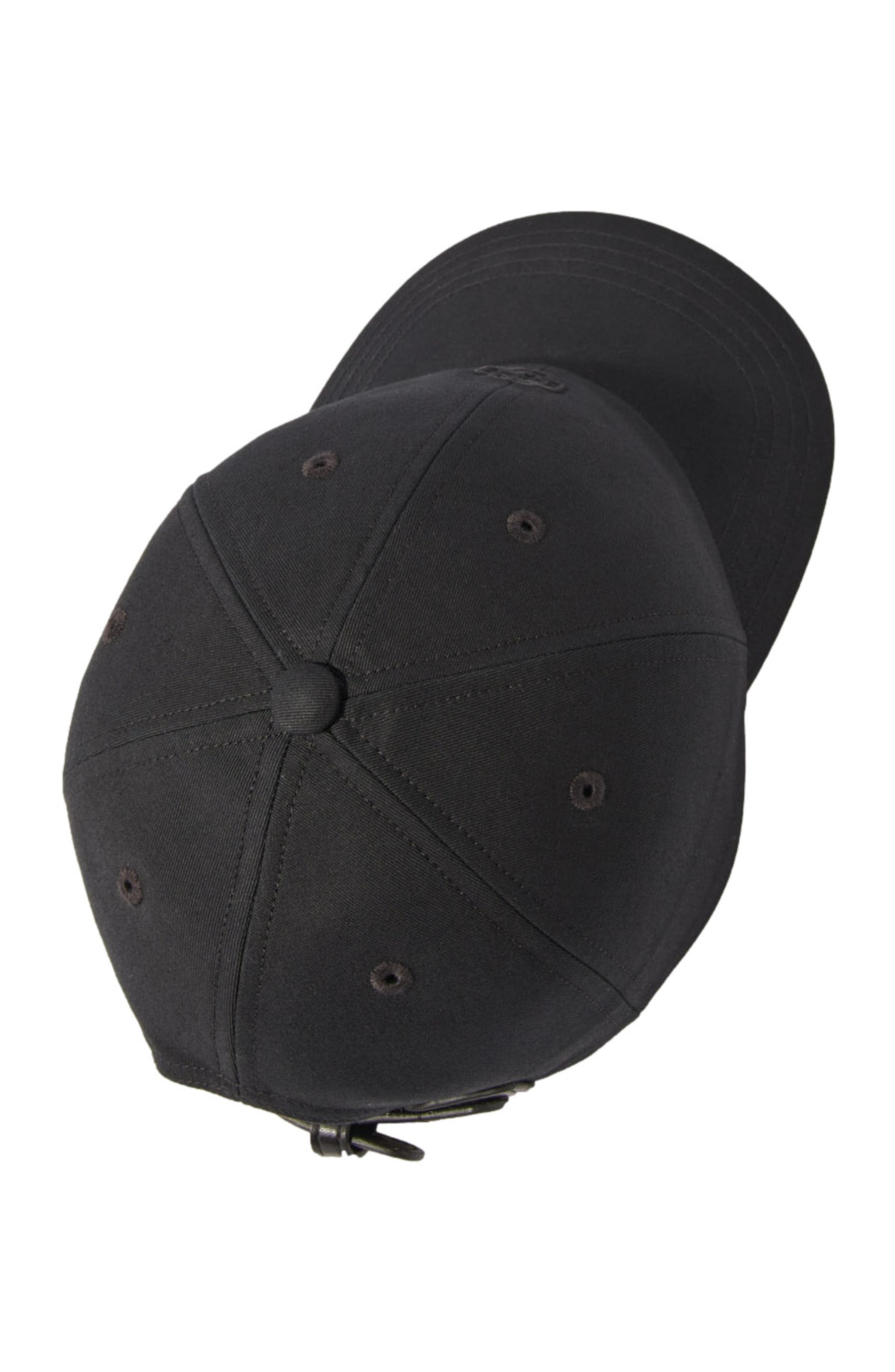 maje Cotton cap with gold-tone buckle in Black at Nordstrom - 3