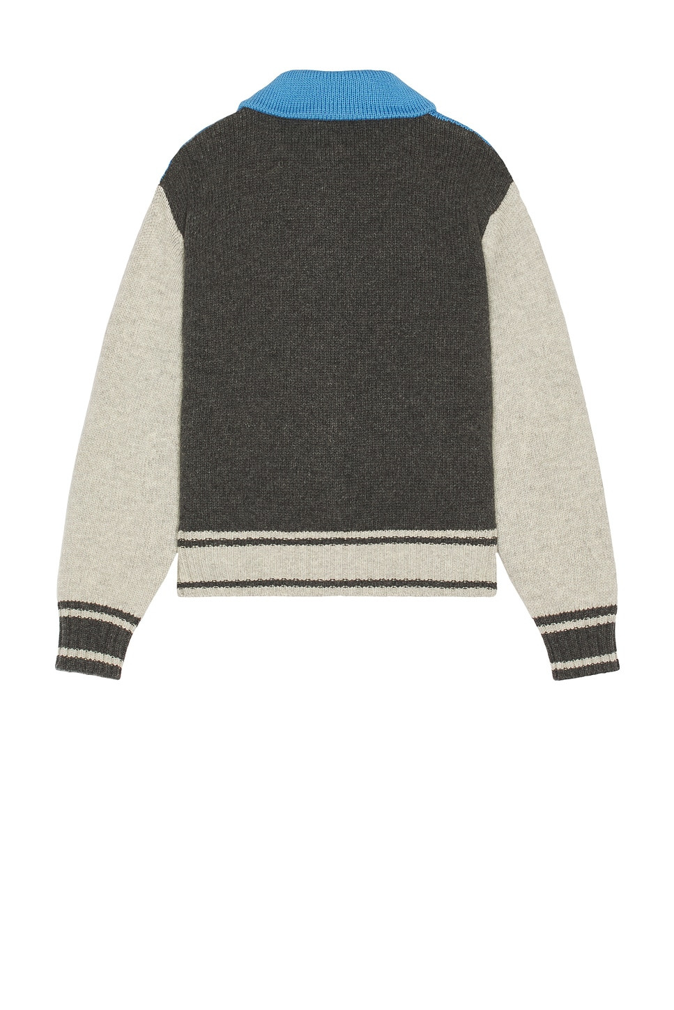 Heavy Weight Wool Tracksuit Knit Zipped Jacket - 2