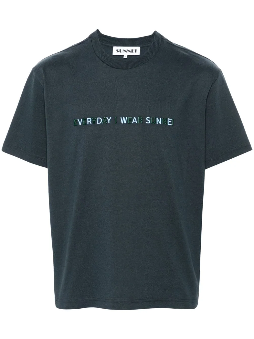 logo-embroidered T-shirt - 1