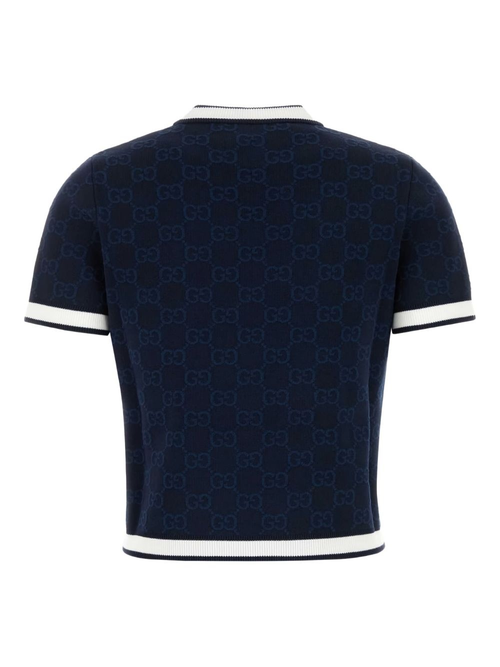 monogram-pattern short-sleeve t-shirt - 2