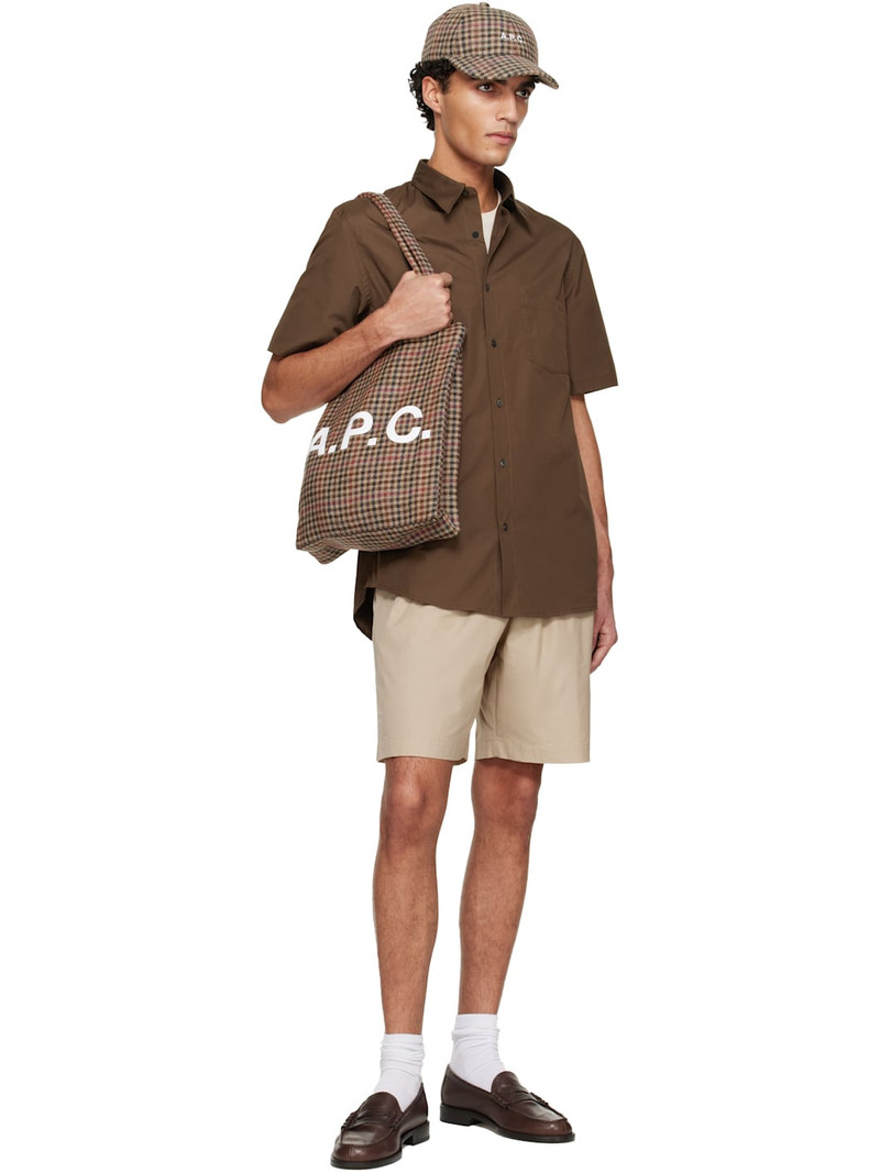 A.P.C. Beige Organic Cotton Shorts outlook