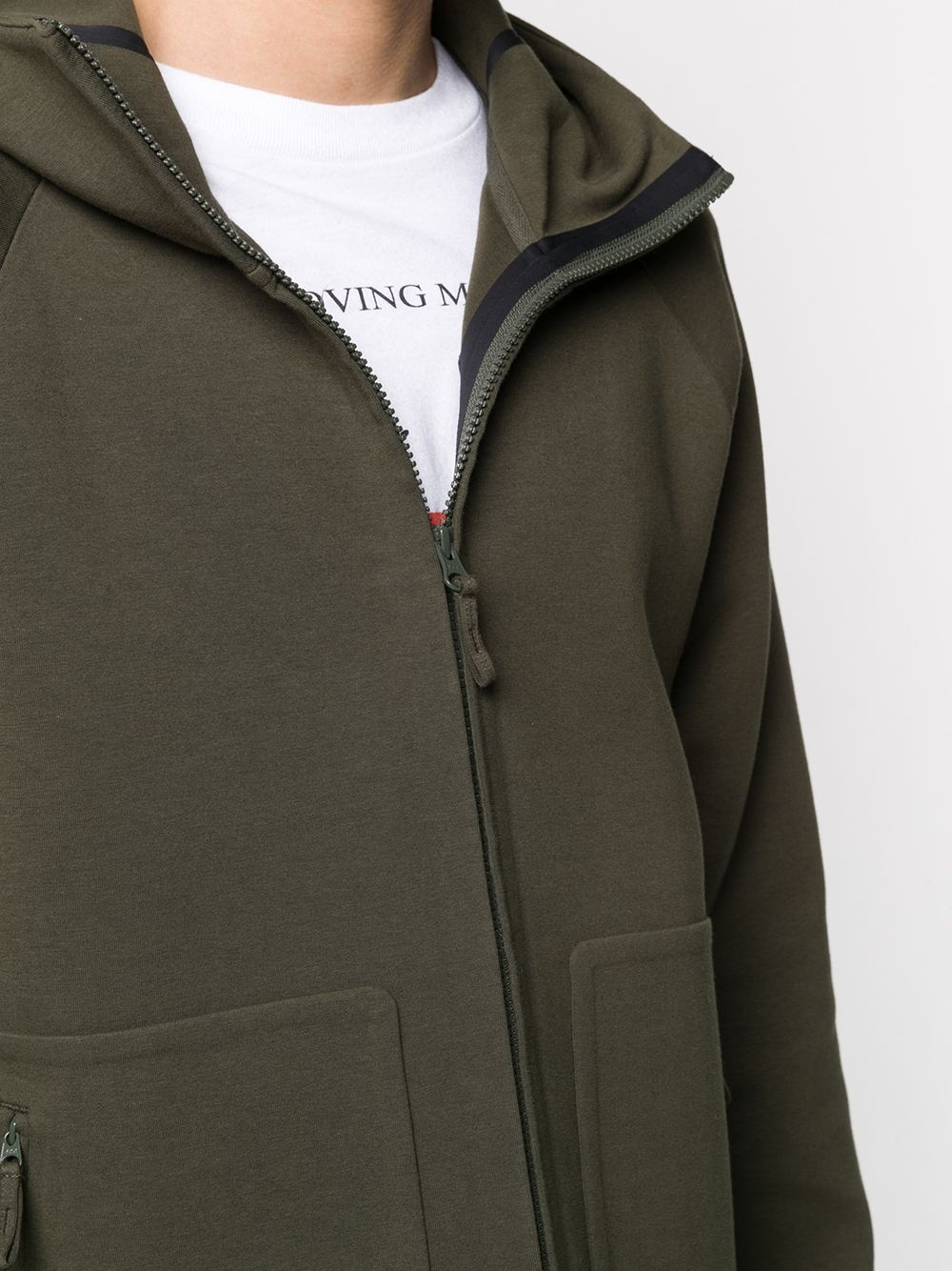 zipped hooded jacket - 5