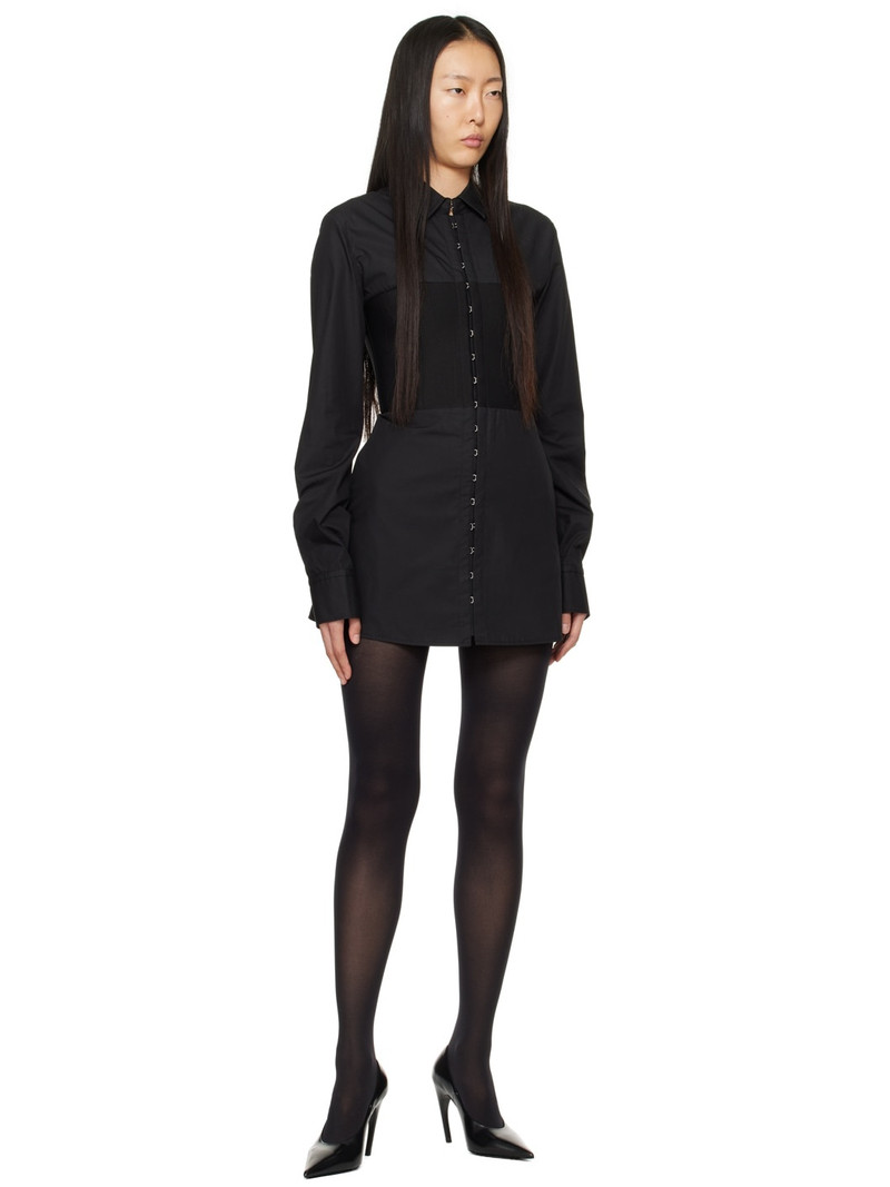 Dion Lee Black Hook Tube Minidress outlook