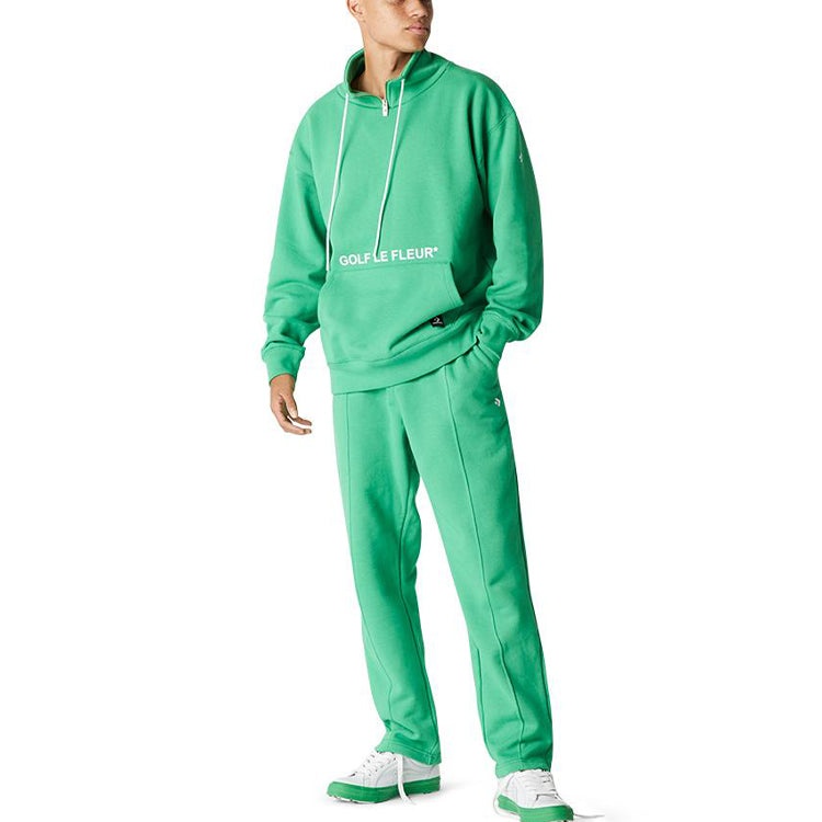 Converse x Golf Le Fleur Quarter Zip Pullover Sweatshirt 'Green' 10017488-A02 - 3