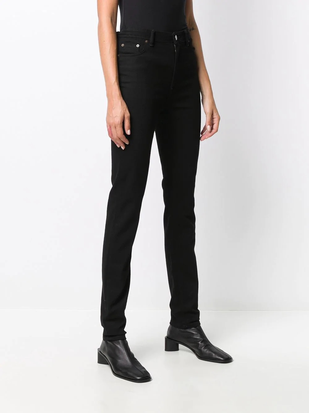 Peg Blk high-rise skinny jeans - 3