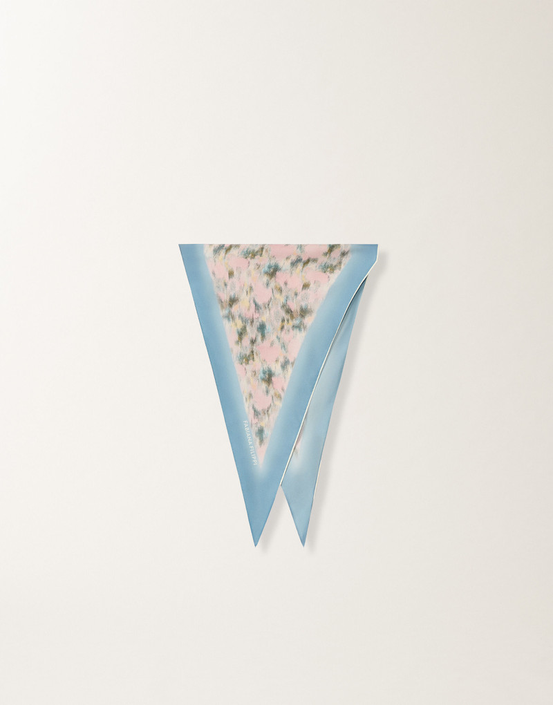 Printed silk losange 1