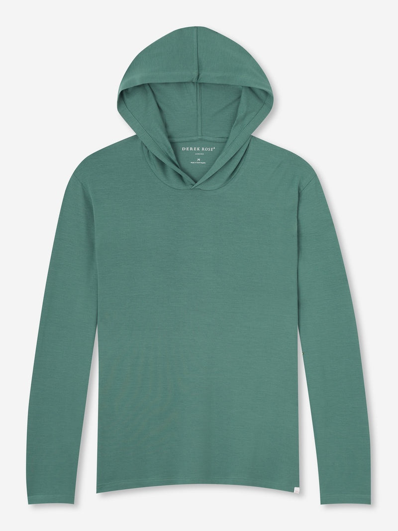 Men's Pullover Hoodie Basel 12 Micro Modal Stretch Green 1