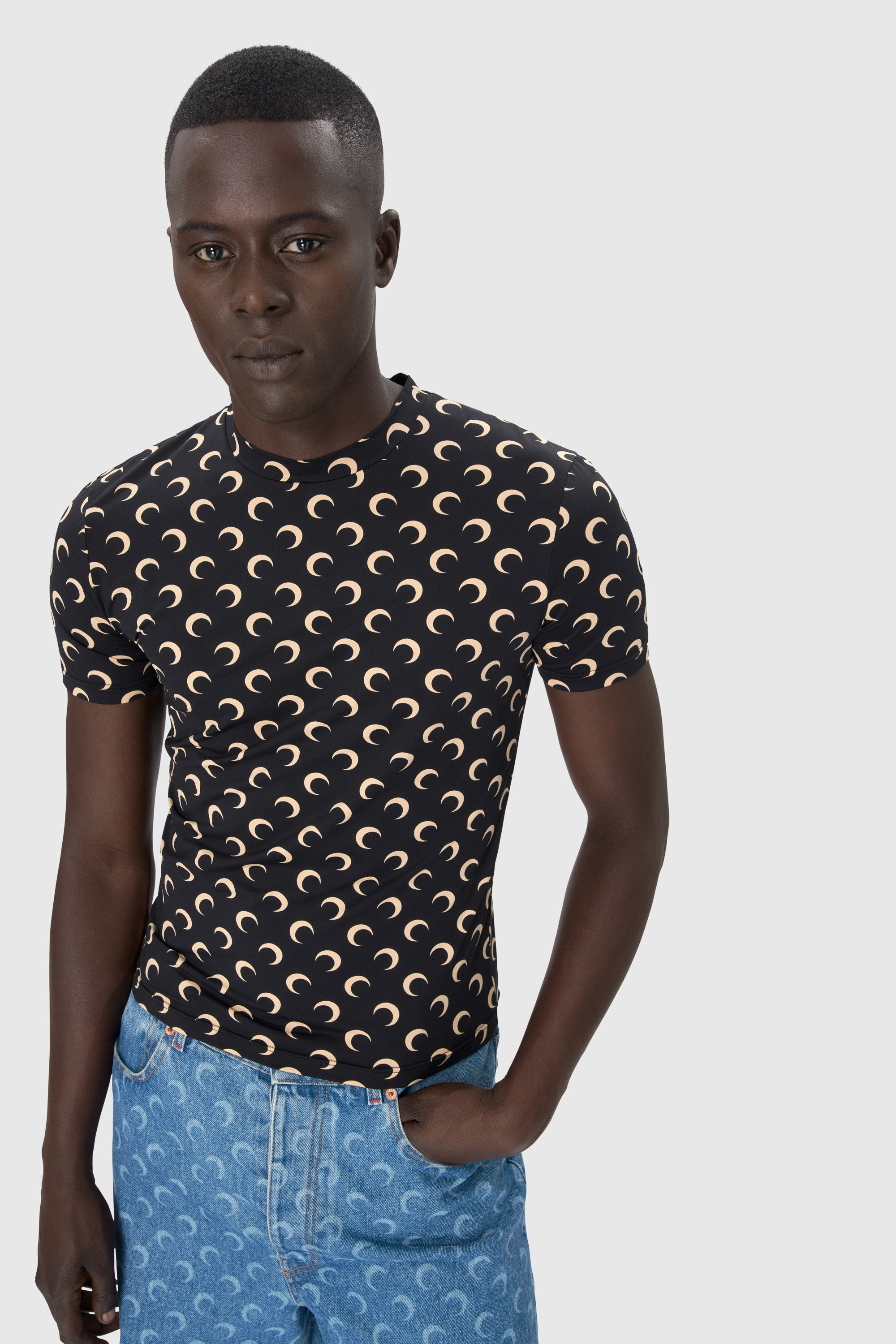 Recycled Moon Jersey Second Skin Short Sleeves Top - 8