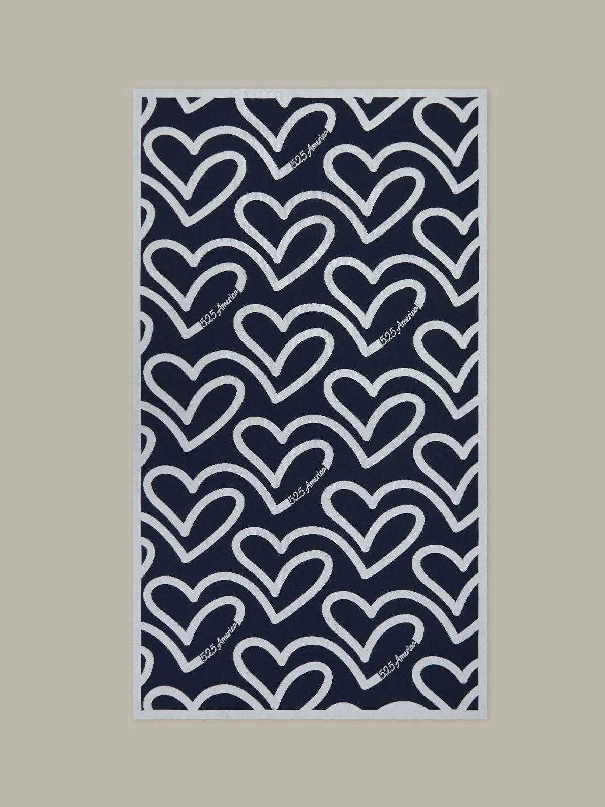 Wisteria: Heart and Logo Cotton Throw - 1