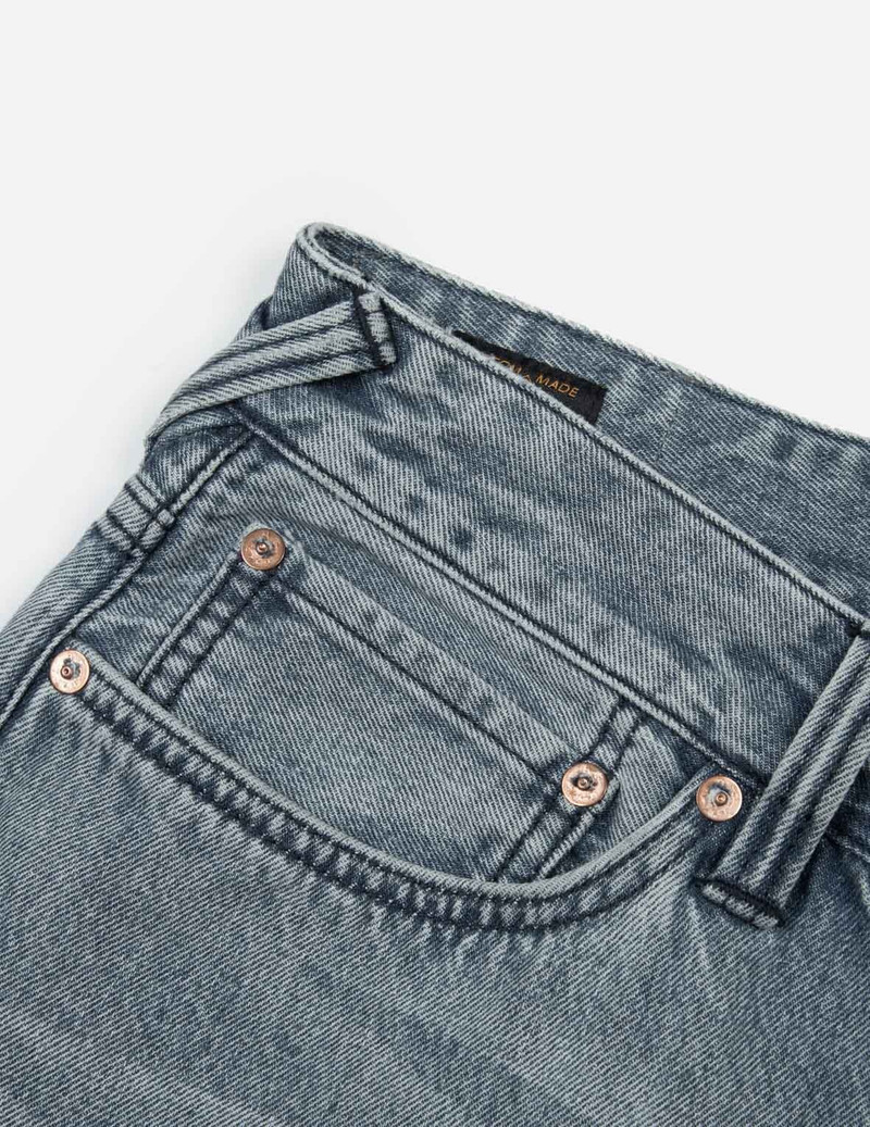 BRUSH SEAGULL PRINT FASHION LOOSE FIT JEANS 9