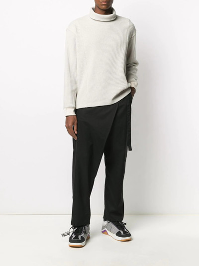 White Mountaineering draped wrap-style trousrs outlook