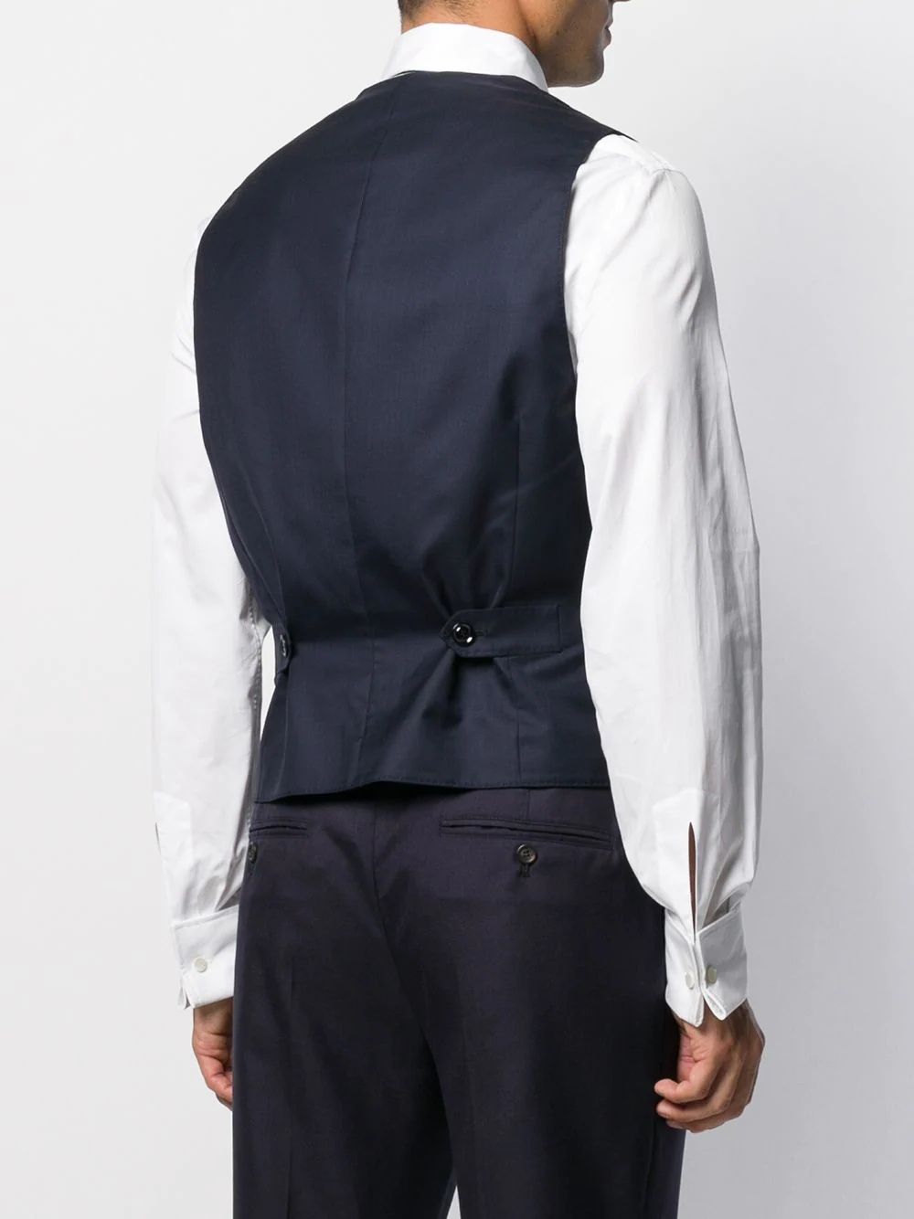 double buttoned sleeveless waistcoat - 4