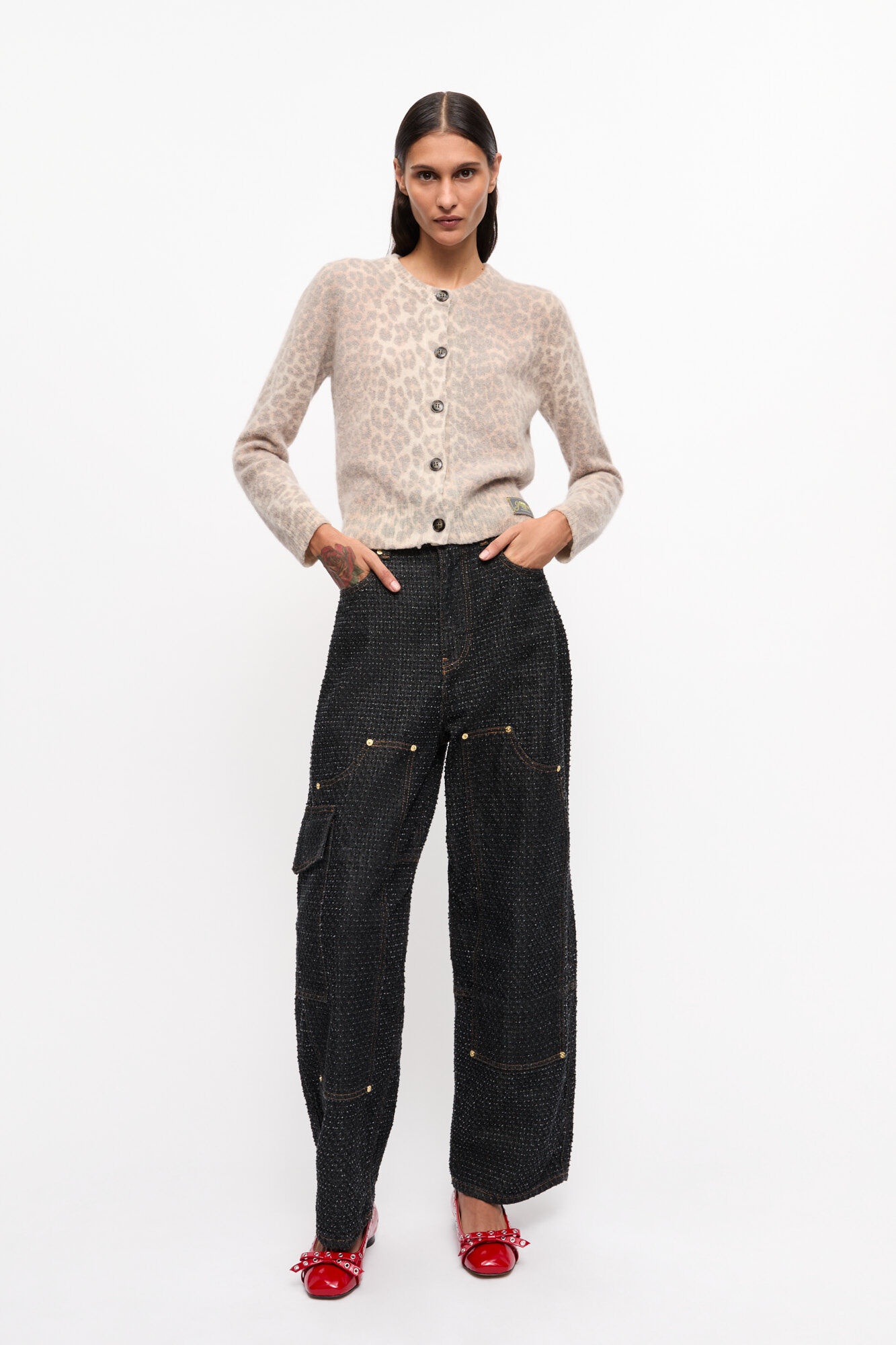 LEOPARD PRINTED CARDIGAN - 4