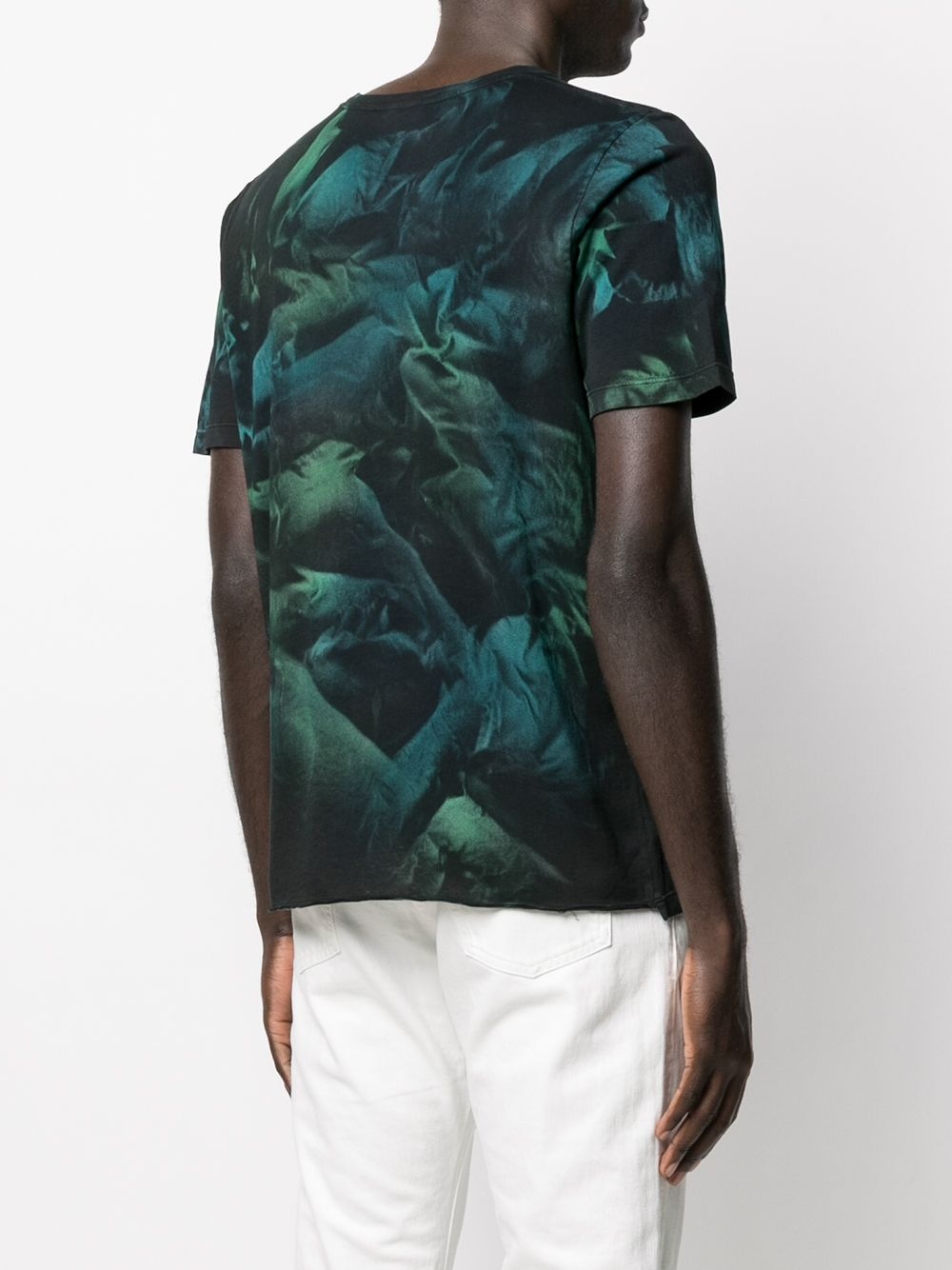 abstract-print T-shirt - 4