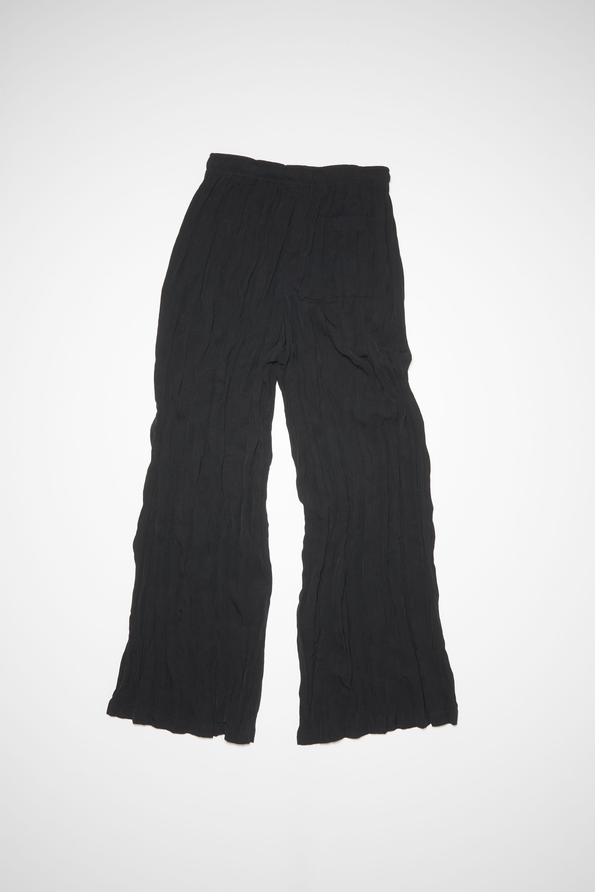 Satin trousers - Black - 7