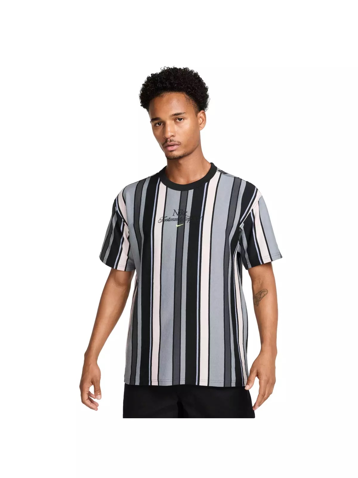 Unisex Sportswear Max90 Stripe Craft T-Shirt -Black - 1