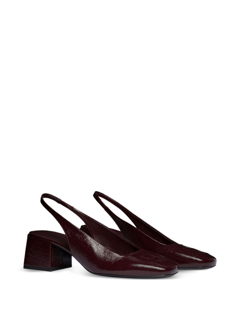 55mm slingback block-heel shoes - 2