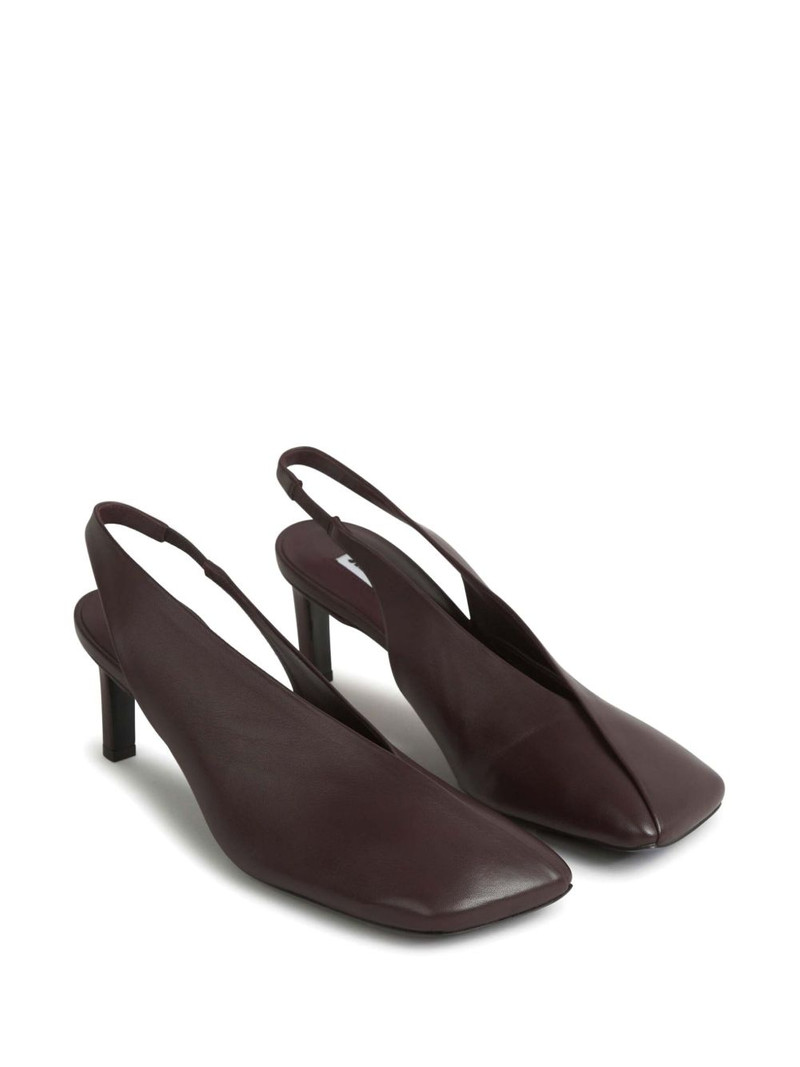 Jil Sander 70mm leather pumps outlook