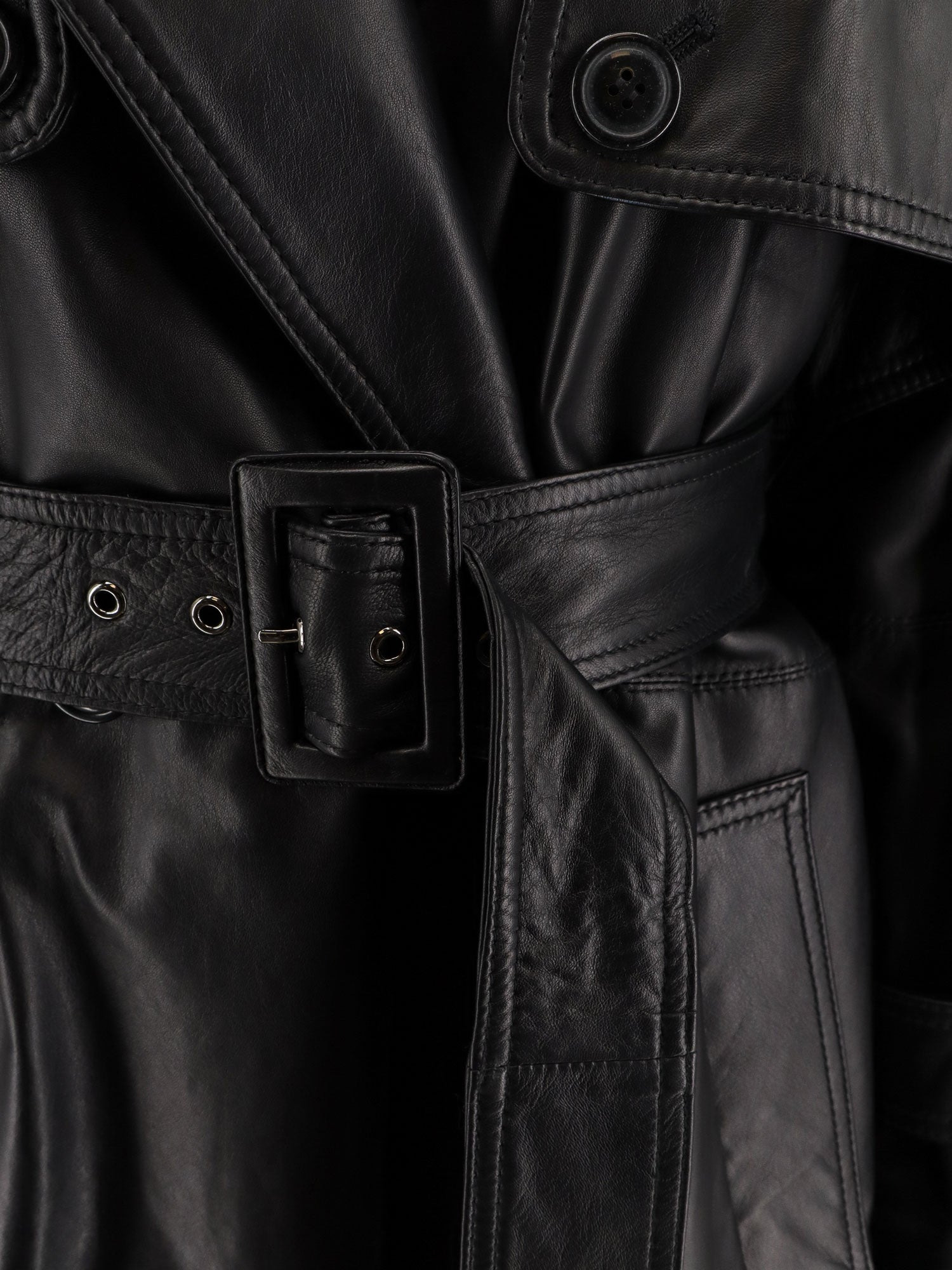 STELLA MAXWELL X MARELLA - Stella Maxwell X Marella First Class Leather Trench With Padding - 2