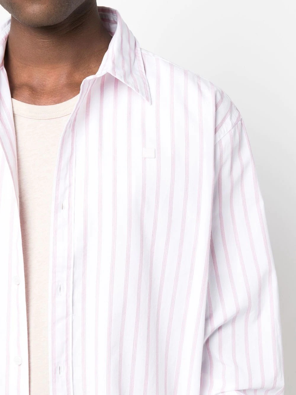 pinstripe organic cotton shirt - 6