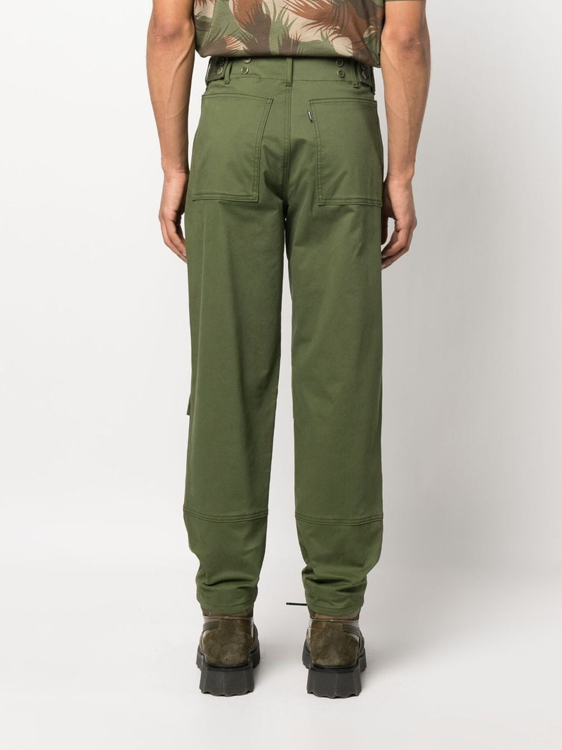 multi-pocket cotton straight trousers 4