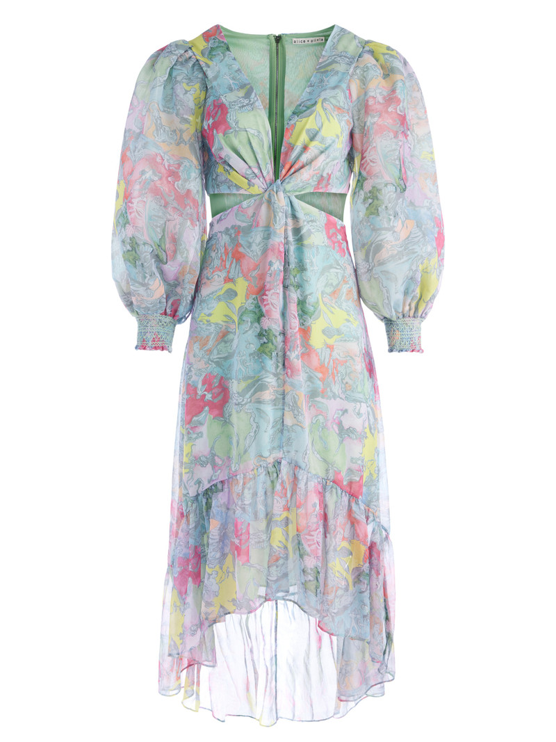 A+O X LOLA SCHNABEL KATIA TWIST FRONT MAXI DRESS 1