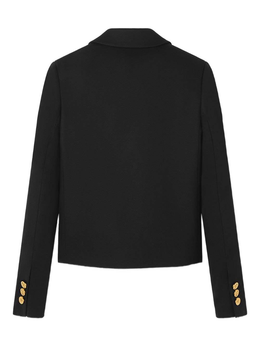 gold-button cotton jacket - 2
