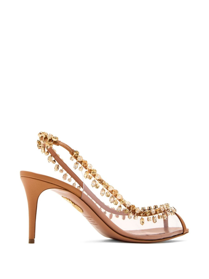 Temptation crystal-embellished slingback pumps 3