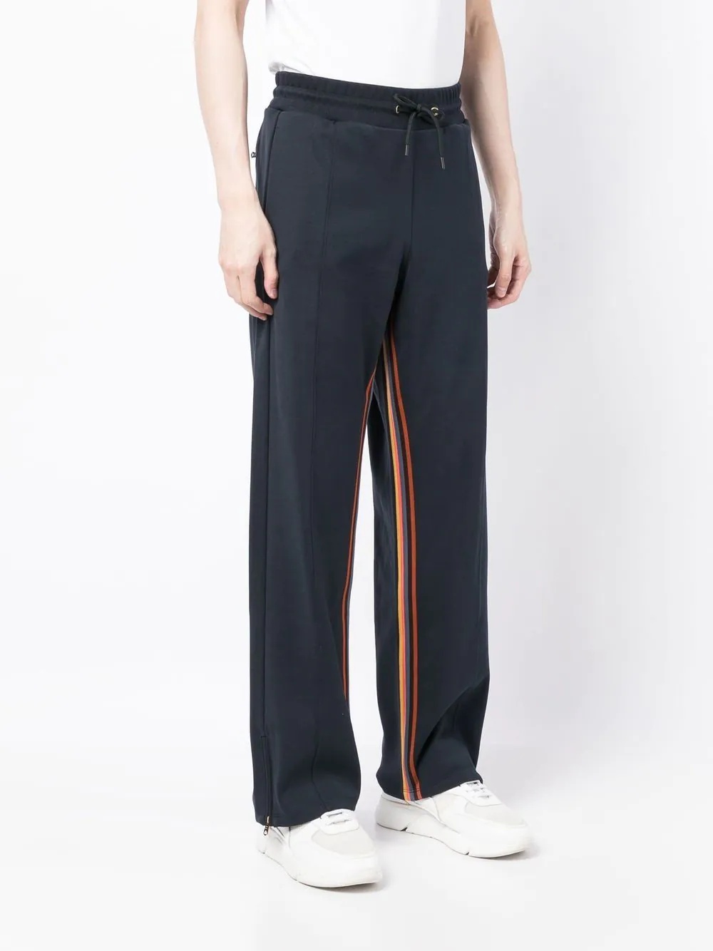 wide-leg cotton track pants - 3