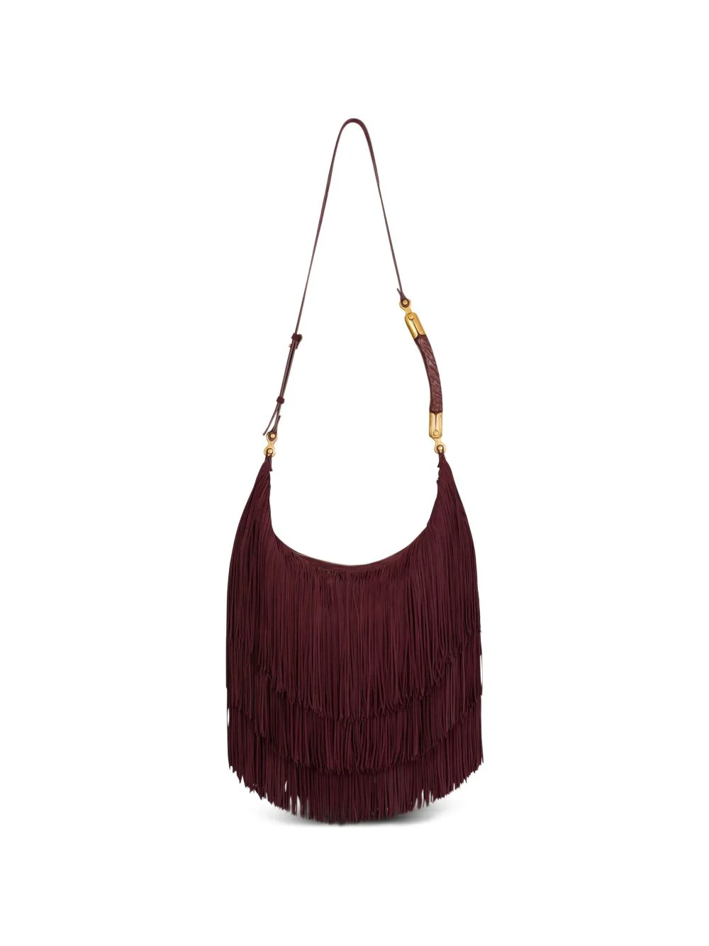 large Ebene fringed hobo bag - 1