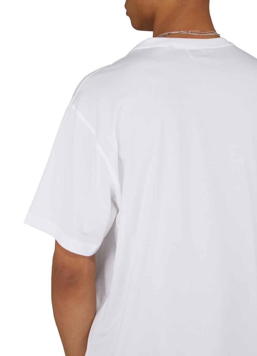 Logo Print Cotton Oversized T-shirt - 5