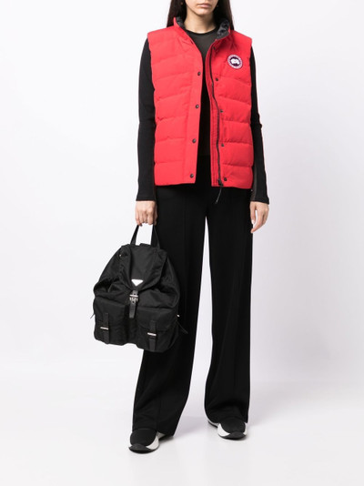 Canada Goose logo-patch quilted gilet outlook