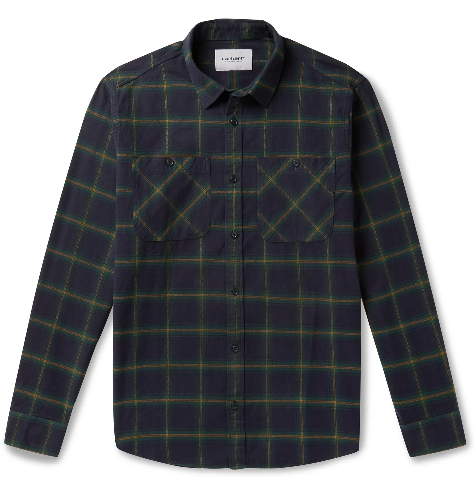 Checked Cotton-Flannel Shirt - 1