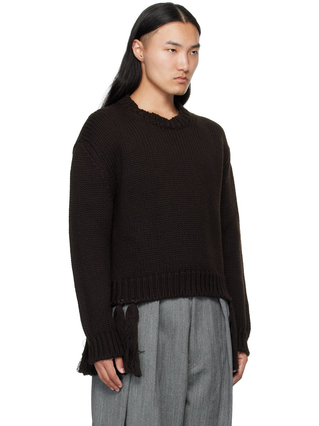 Brown Crewneck Sweater - 2