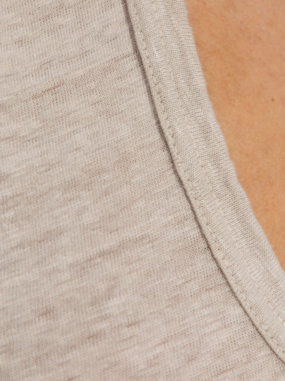 V-neck short-sleeve linen T-shirt - 5