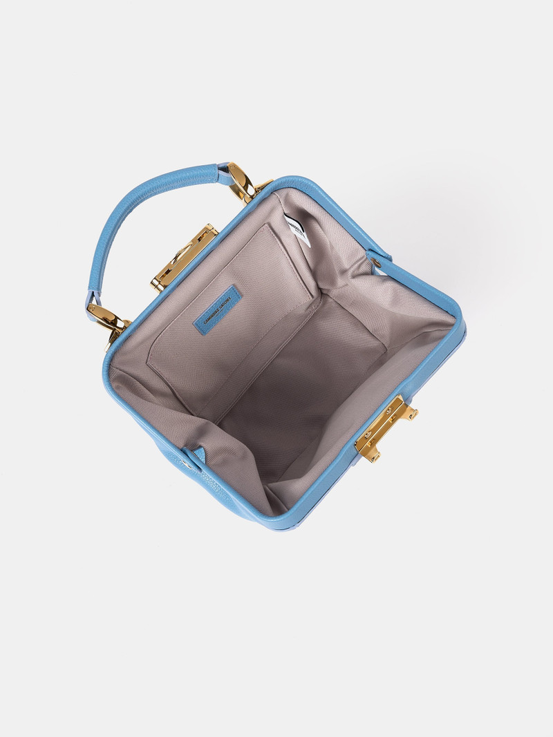 The Mini Sophie - Cloud Blue Calf Grain 6