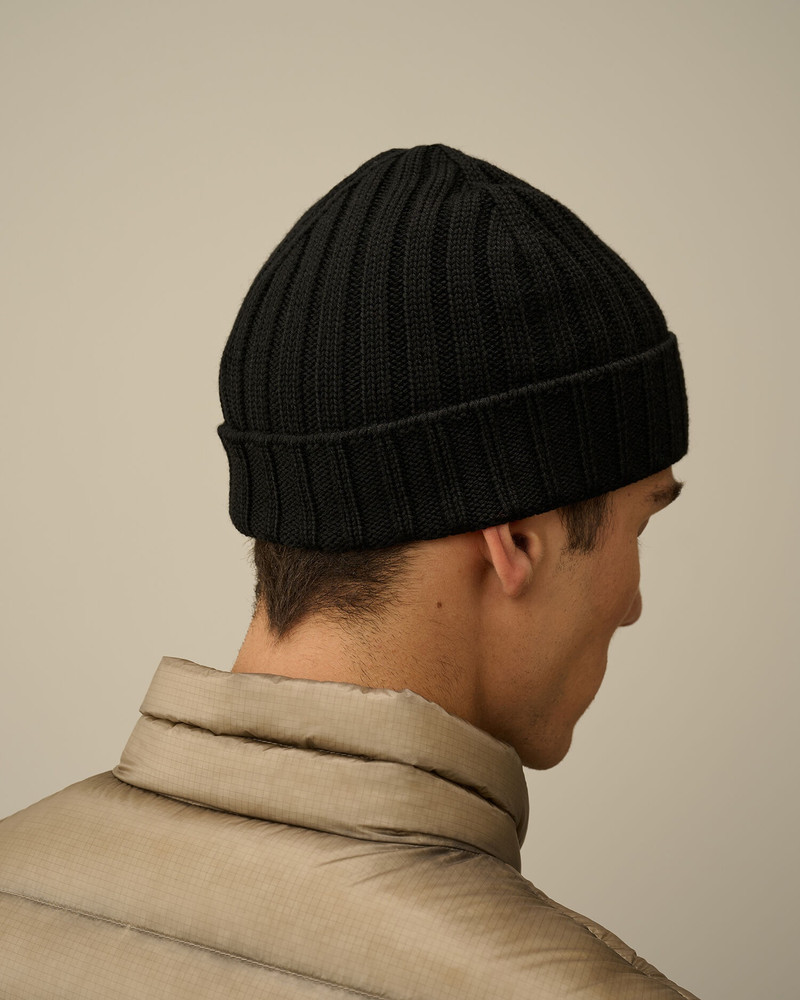 Extra Fine Merino Wool Logo Beanie 3