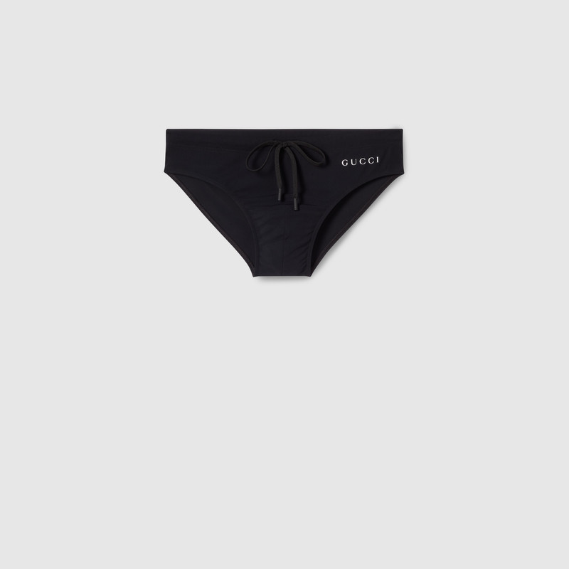 GUCCI Elastane swim briefs with print outlook