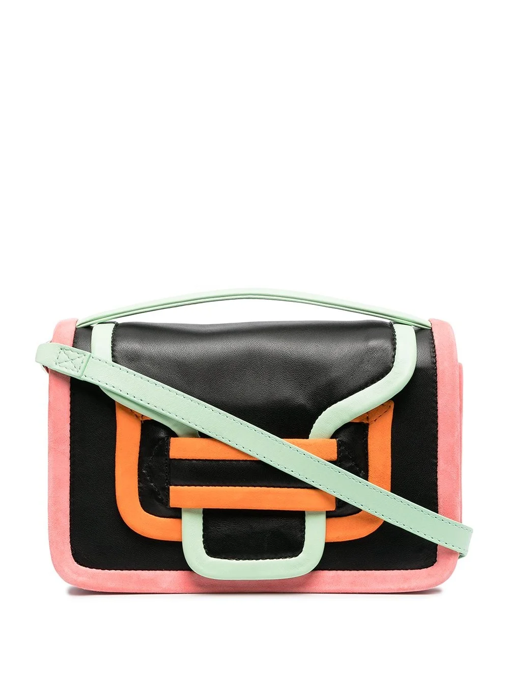 Alpha contrast-trim crossbody bag - 1