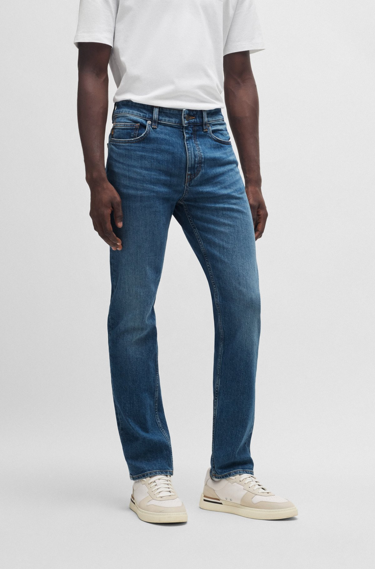 DELAWARE SLIM-FIT JEANS IN BLUE COMFORT-STRETCH DENIM - 2