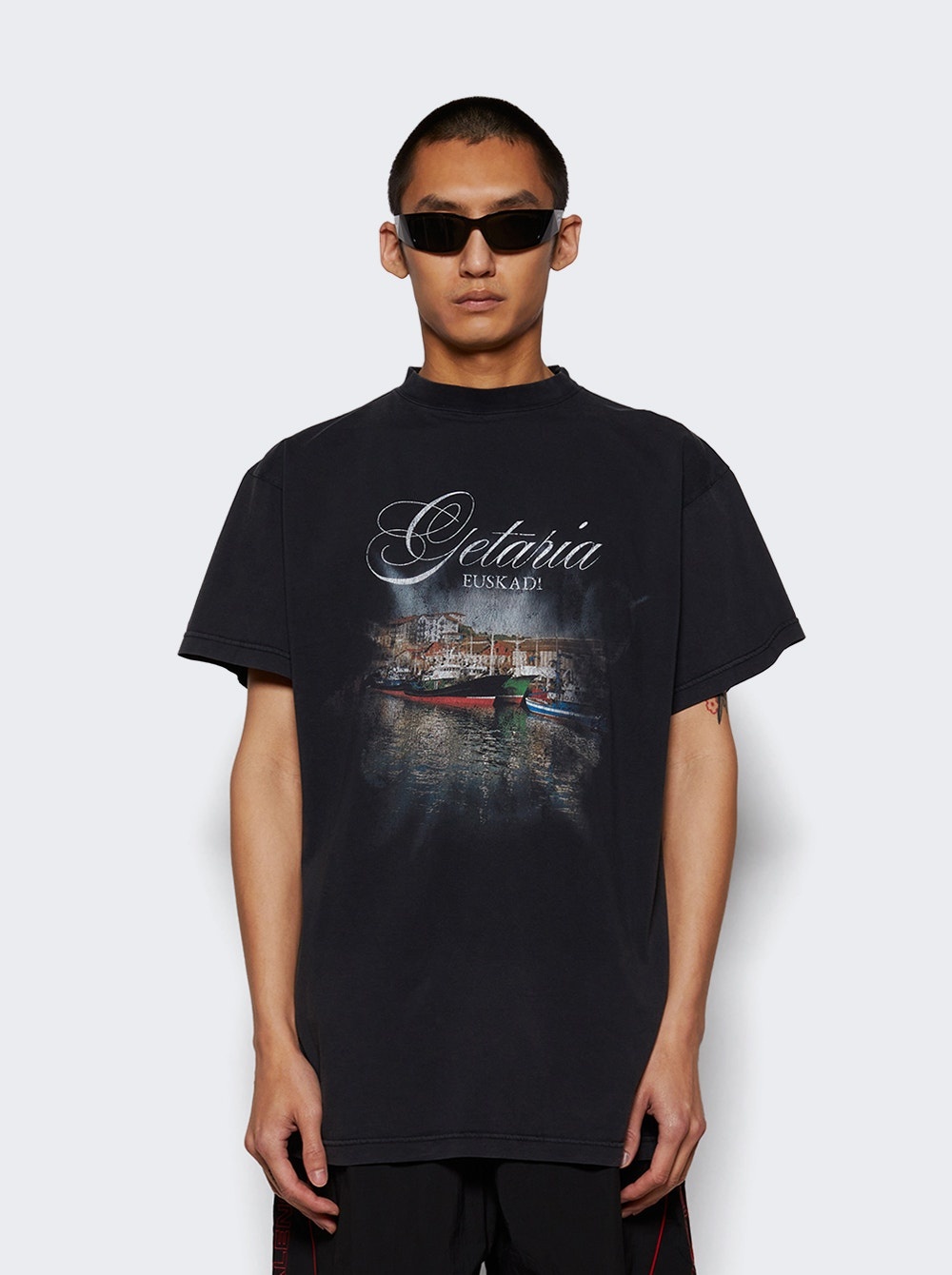 Oversized Tee Faded Washed Black - 2