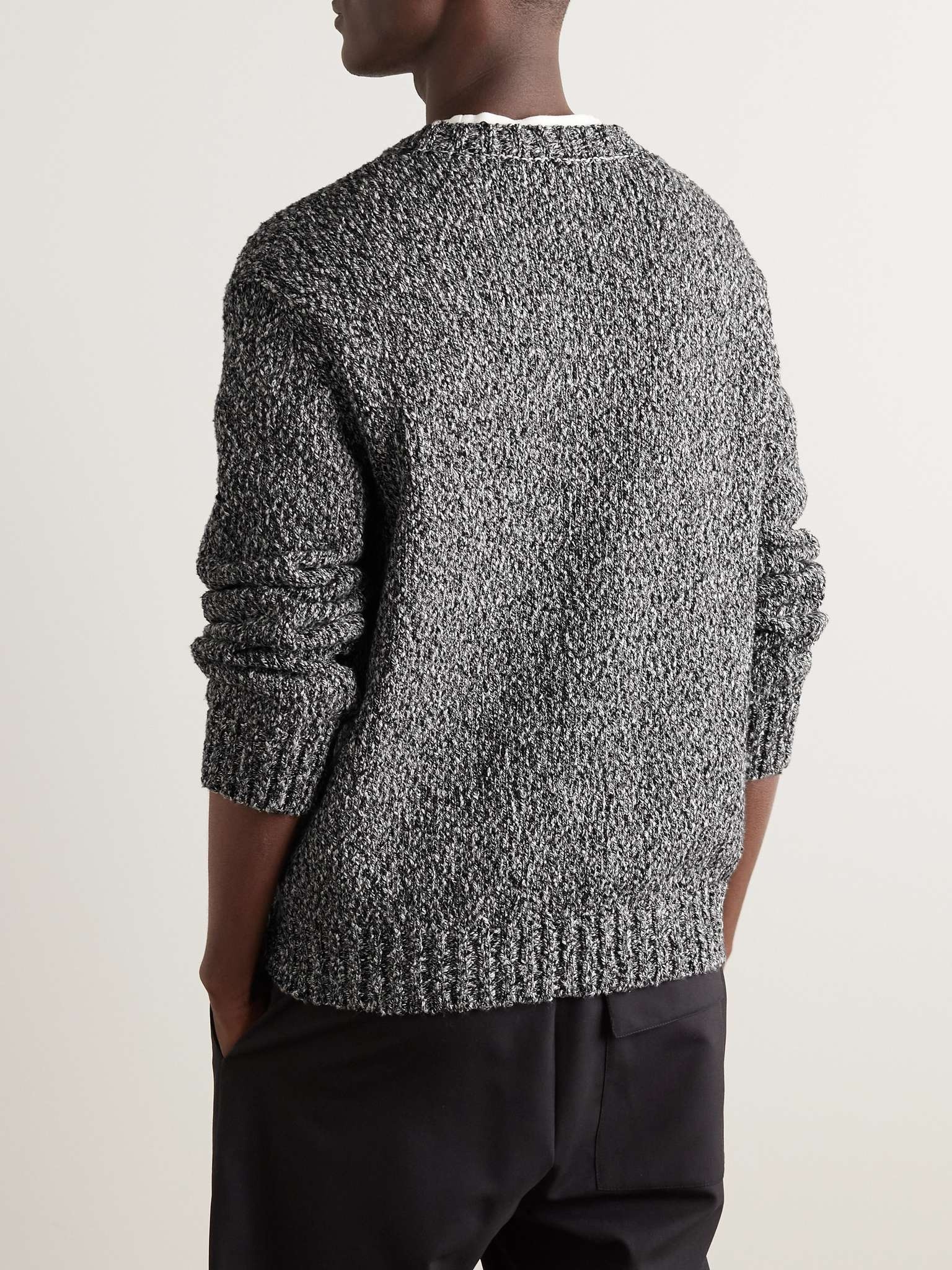 Mouliné Cotton Sweater - 3