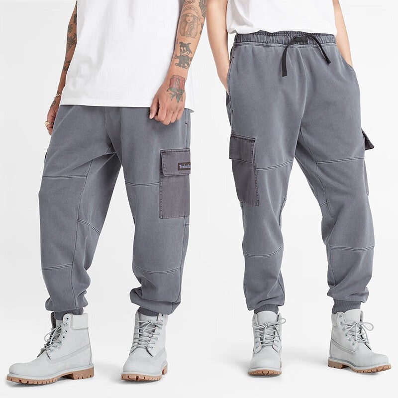 Timberland Mixed Media Garment Dye Sweatpants 'Grey' A6JT5-001 - 2