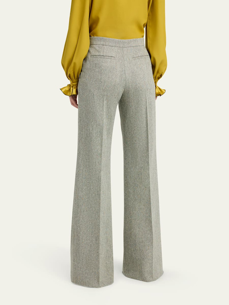 Pleated Wool-Blend Trousers 3