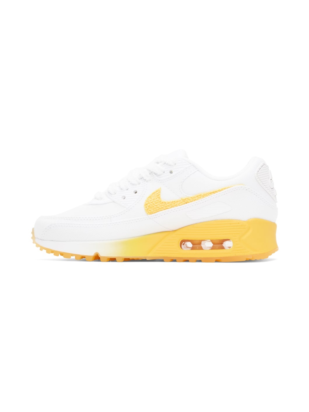 White & Yellow Air Max 90 SE Sneakers - 3