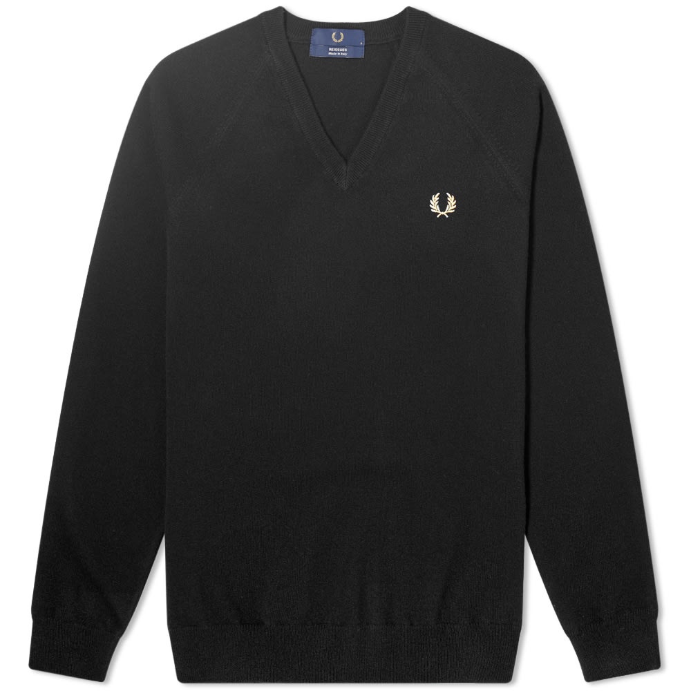 Fred Perry Reissues Lambswool V-Neck Jumper - 1